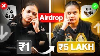 From Rs 1 to Rs 5 Lakh Crypto Airdrop Opportunity | No Investment, Only Profit