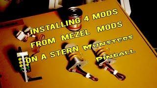 Installing 4 Mods from Mezel Mods on a Munsters Pinball machine