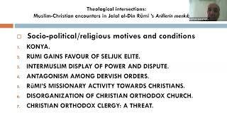 Inter-faith encounters in Late Byzantium: Conflict and dialogue in the Eastern Mediterranean Day Two
