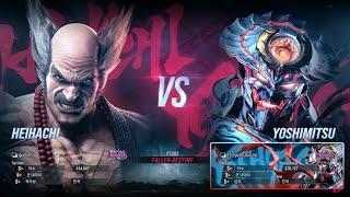 Qudans (heihachi) VS eyemusician (yoshimitsu) - Tekken 8 Rank Match