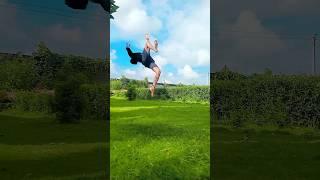 cart flip and one leg backflip stunt‍️#new #flip #tutorial #video #viral #shorts #videos 