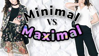 Styling minimalist vs maximalist outfits | Style challenge and experiment, "style versus" ep2