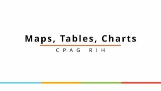 CPAG Platform Tutorial: Map, Tables and Charts.