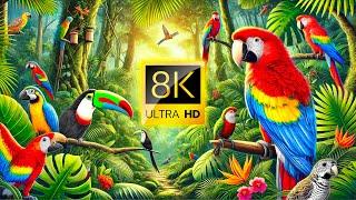 8K ПТИЦЫ - Невероятная Красота 8K ВИДЕО ULTRA HD / #8K #ПТИЦА