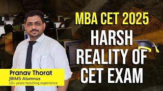 Harsh Reality of CET Exam | MBA CET 2025 I Dream JBIMS