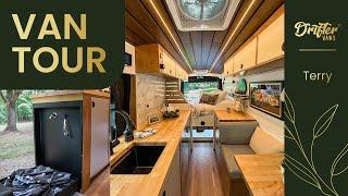 Signature Drifter Van Tour | Tetravan Flip-Down Shower & Custom Interior Design