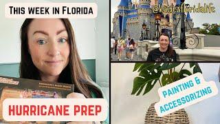 Weekly Vlog | Hurricane prep | Painting & Accessorising