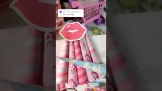 Barbie NAILS  Packing Orders ASMR   #packing #papernails #naildesign