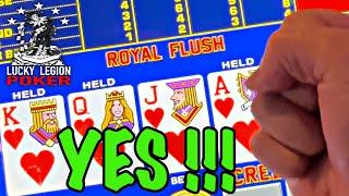 ROYAL FLUSH !!! Premiere Video for our New VIDEO POKER CHANNEL Lucky Legion Poker ️ ️ ️ ️