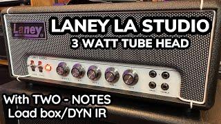 LANEY LA STUDIO 3 watt TUBE HEAD/TWO NOTES LOADBOX with DYN IR