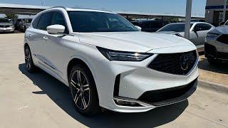 White 2025 Acura MDX Advance Walkaround