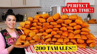 200 RED BEEF TAMALES RECIPE | Cooking LARGE Quantity FOOD Recipes