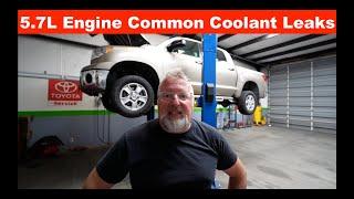 Common Coolant Leaks on TOYOTA 5.7L V8 Engine