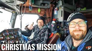 CHRISTMAS MISSION | My Trucking Life | Vlog #3222