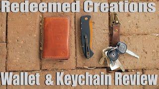 Affordable Handmade in USA Leather Goods Alert. Redeemed Creations Wallet and Keychain Review.