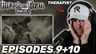 ARMIN STEPS UP! | Therapist REACTS to Attack on Titan Season 1 Episodes 9-10