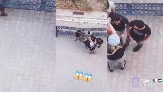 شجار فتاة مسترجلة تسب شاب في شوارع العاصمة ( راحت الحشمة +18 )