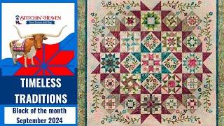 Timeless Traditions Block of the Month September 2024