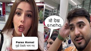 Kya Paras thakral aur Sneha sachdeva Airport pe Mile ?? fir kya hua  ||SLR Minni review