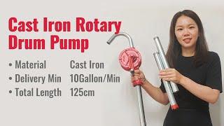 Cast Iron Rotary Drum Barrel Hand Operated Pump