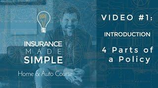 The 4 Parts of An Insurance Policy