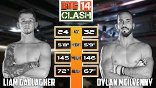 Liam Gallagher VS Dylan McIlvenny | FULL FIGHT | BTC 14: Clash