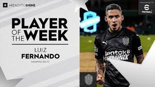 A brace for the Brazilian! | Memphis 901 FC's Luiz Fernando is USL Championship Player of the Week