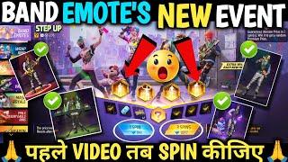 New Event Band emotes Free Fire Step Up Event FF max | wonder vault Event band emotes New Spin Event