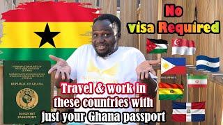 VISA FREE COUNTRIES FOR GHANA PASSPORT HOLDERS |