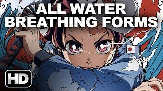 Kimetsu No Yaiba (Demon Slayer) All Water Breathing Forms