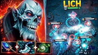 7.38 LICH Hard Support 19 Kills and RampageBest Immortal Support | Dota 2 Pro Gameplay