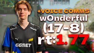 w0nderful (17-8) rt:1.77 l EU FACEIT RANKED +VOICE COMMS (ancient) | #cs2 #pov