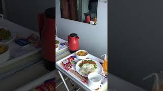 FIRST CLASS BREAKFAST on board Dibrugarh Rajdhani! #indianrailways #rajdhaniexpress #firstclass