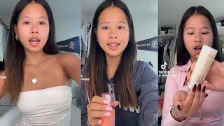 Katie Fang GRWM compilation.