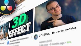 SICK 3D Video Effect! | A Davinci Resolve Tutorial