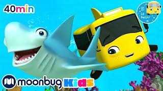 Buster and Baby Shark Family +More Super Buster Kids Cartoons & Songs | MOONBUG KIDS - Superheroes