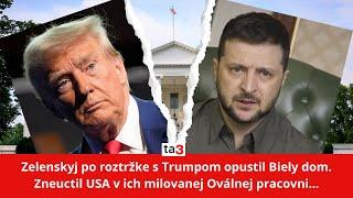 Zelenskyj po roztržke s Trumpom opustil Biely dom
