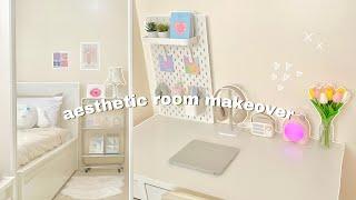 aesthetic small room makeover  | ikea shopping | korean & pinterest inspired ⟡