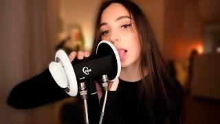 ASMR 4h 200% Sensitivity wet Mouth Sounds  with 3Dio for Intense Tingles  No Talking 