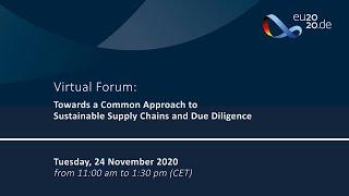 Towards a Common Approach to Sustainable Supply Chains and Due Diligence