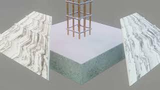 Isolated Column Footing #shorts #isolatedfooting #columnfooting - animation video