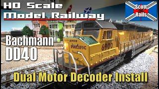 DCC Decoder Installation On A Dual Motor Bachmann Spectrum Split Frame DD40AX