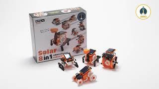 Johnco 8 in 1 Solar Educational Robot Kit