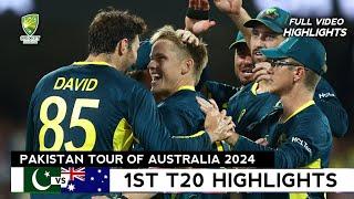 Pakistan vs Australia 1st T20 2024 Full Match Highlights | PAK vs AUS 1st T20 Full Highlights 2024