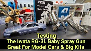 Testing The Iwata RG-3L Baby Spray Gun- Great For Car Models & Large Scale Kits