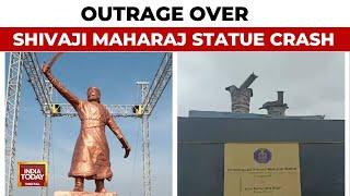 Chhatrapati Shivaji Maharaj Statue Collapses, Shinde Govt Blames Strong Winds | Maharashtra News