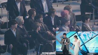 BTS & Stray Kids reaction to MC Seohyun's Gotta Go dance on TMA 2019