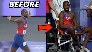 Noah Lyles Needs Wheelchair After Losing 200m Final with COVID (Dangerous?)