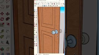 How To Design Door HandleIn SketchUp #shorts #sketchup #cad #3dsmax #3dmodeling #designgorhythm
