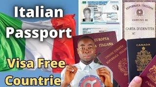 Italian passport ranked the Most Powerful passport in the world & a lot of people are shocked